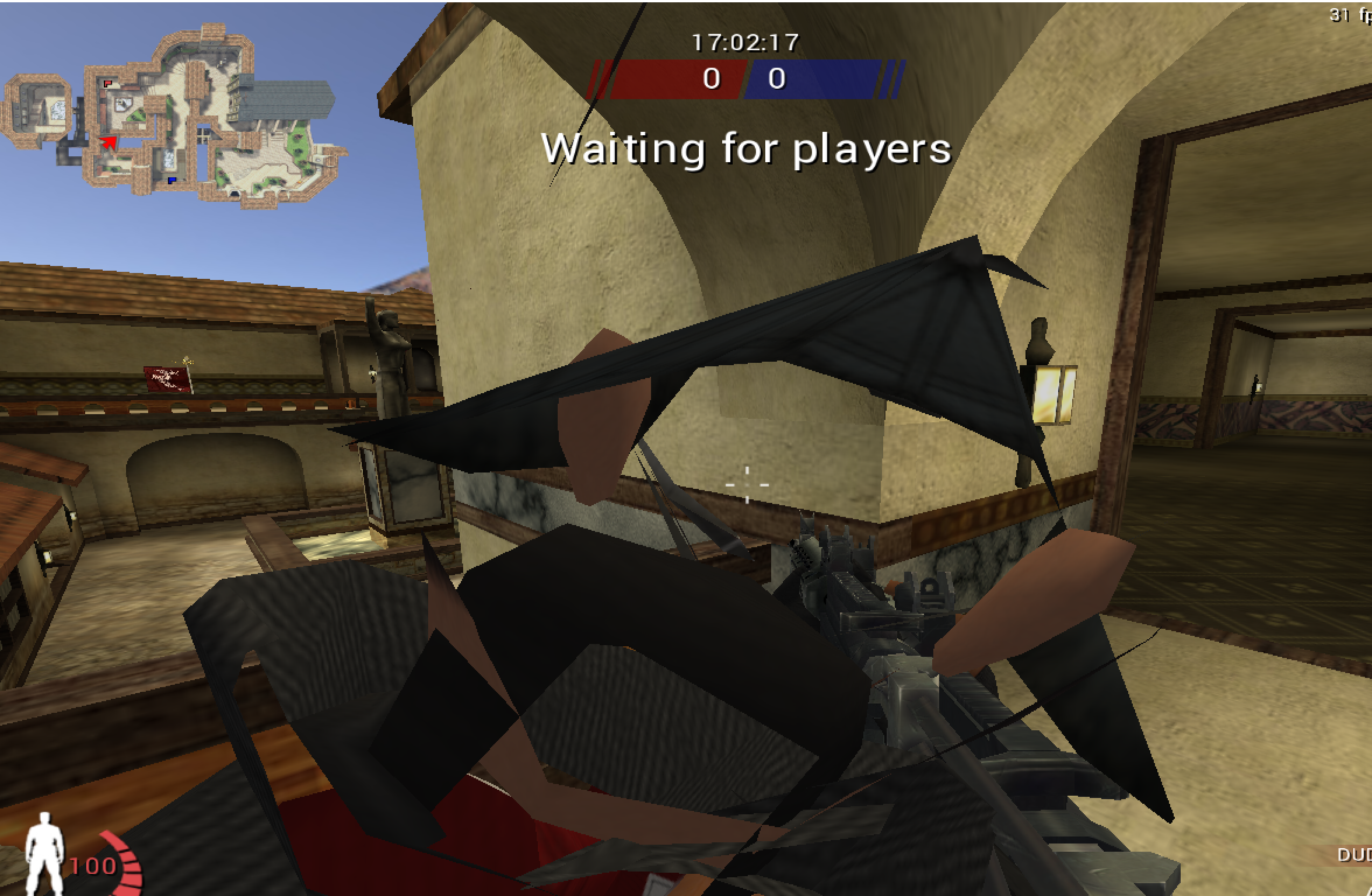 A depth-test experiment in an offline target