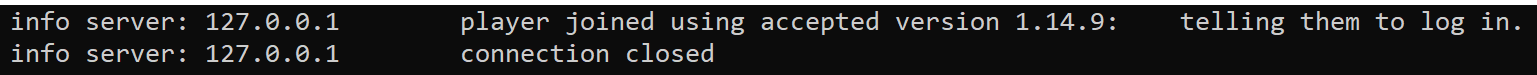 A server message identified in the stream